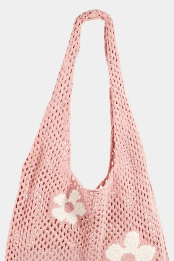 Fame Flower Knitted Shoulder Bag