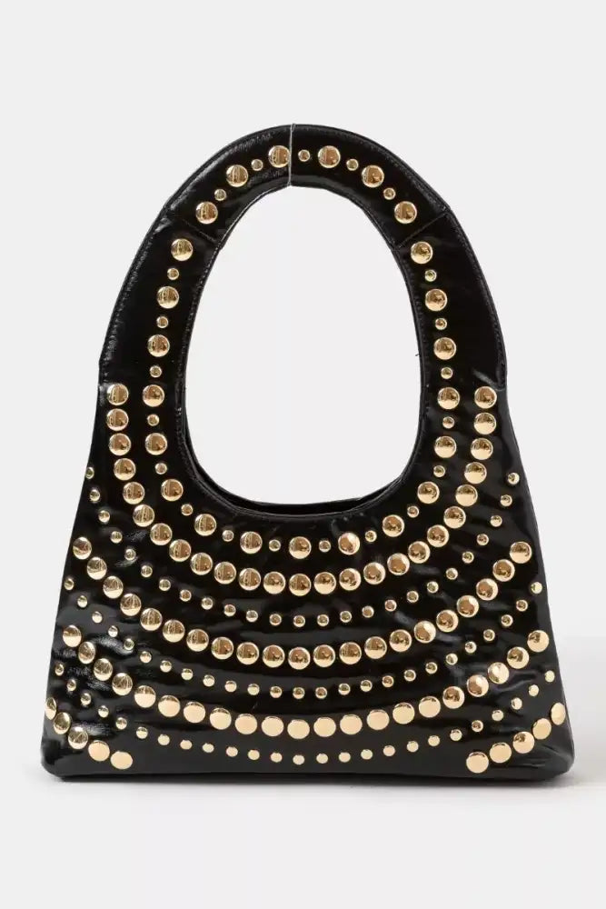 Fame Multi Rivet Shoulder Bag
