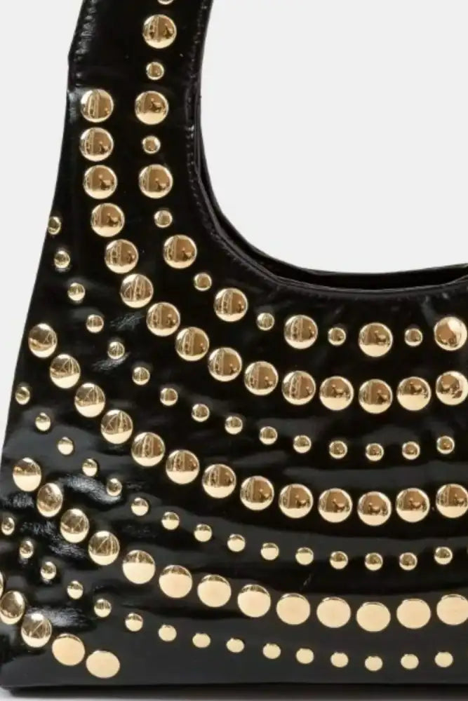Fame Multi Rivet Shoulder Bag