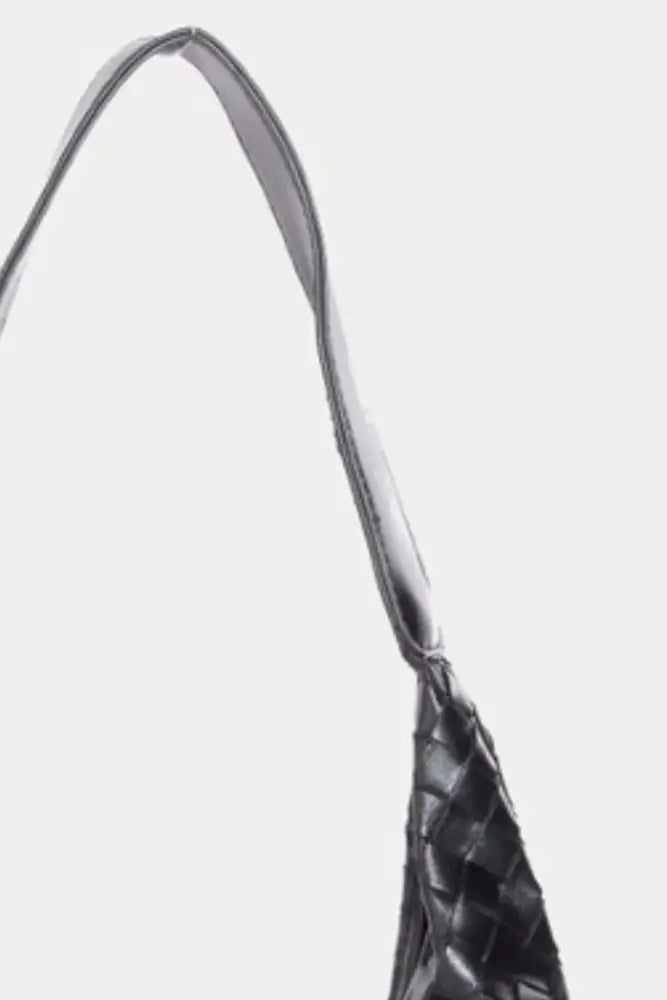 Fame Woven Faux Leather Tote Bag