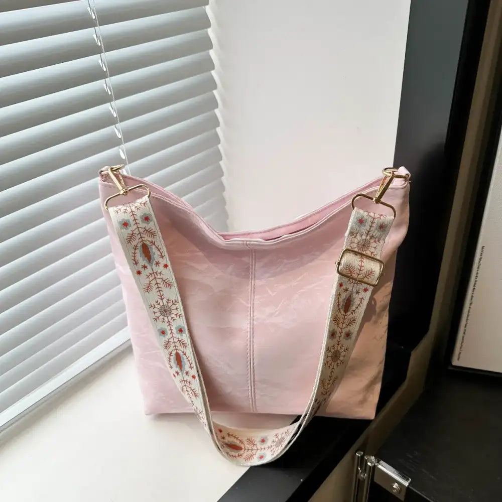 Floral Adjustable Strap Shoulder Bag