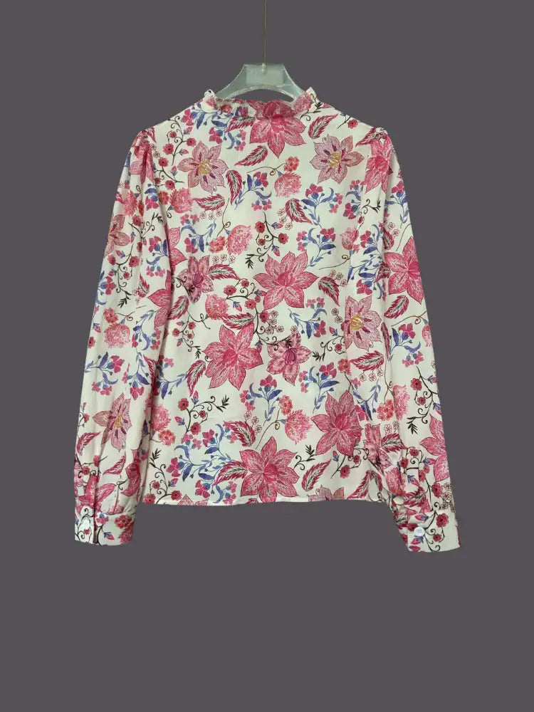 Floral Print Button Up Shirt