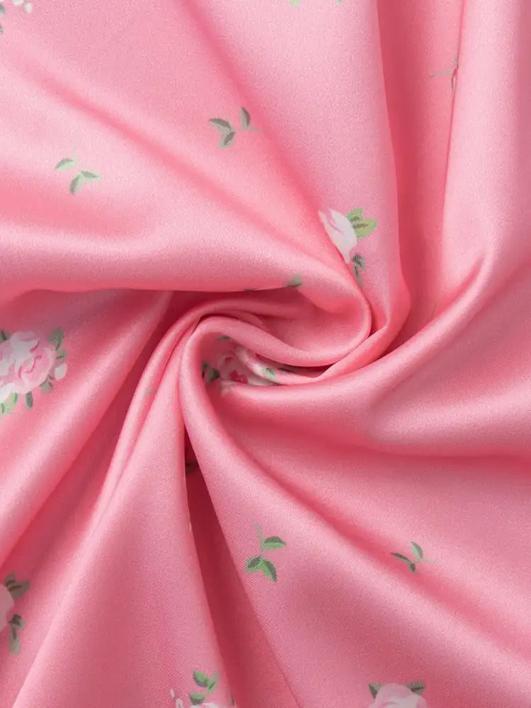 Floral Print Cami and Skirt Set