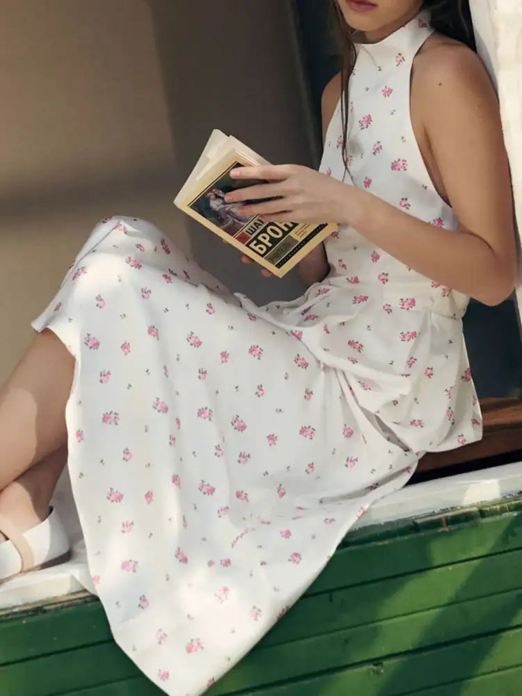 Floral Print Cami and Skirt Set