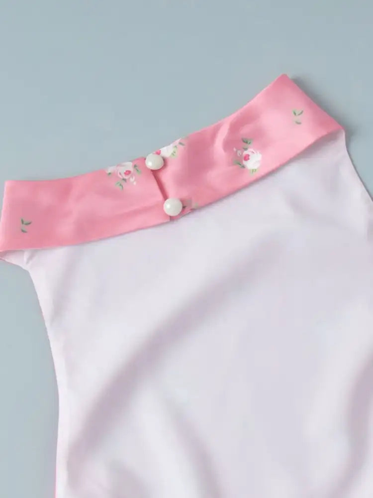 Floral Print Cami and Skirt Set