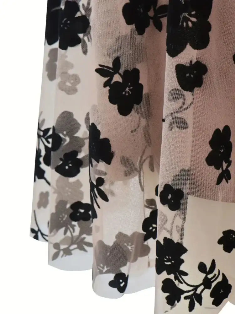 Floral Print High Waist Mini Skirt