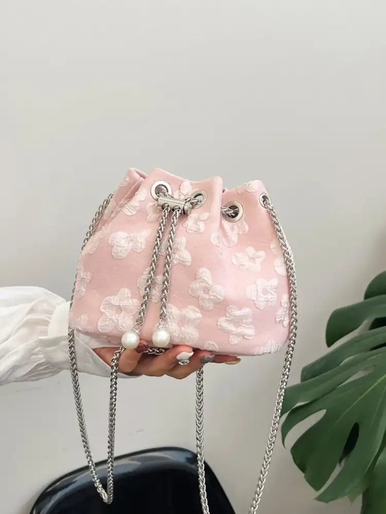 Flower Chain Bucket Bag