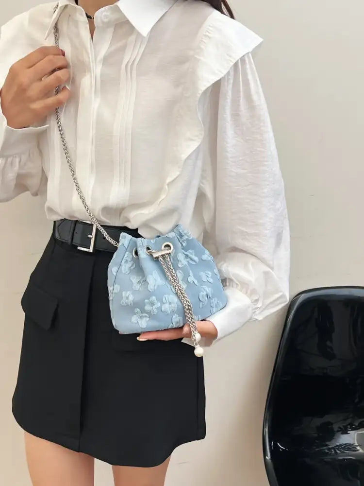 Flower Chain Bucket Bag