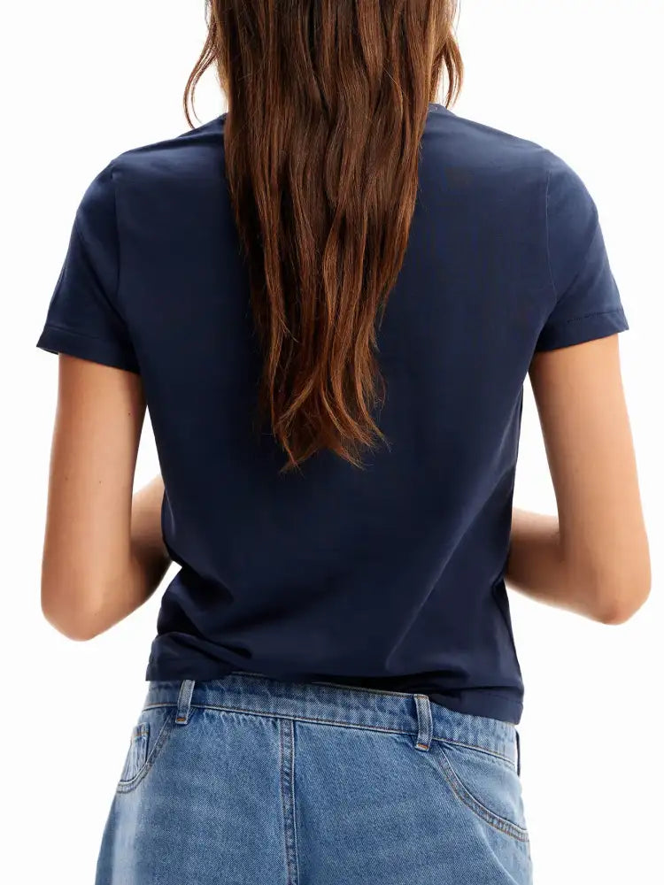 Flower Graphic Round Neck T-Shirt