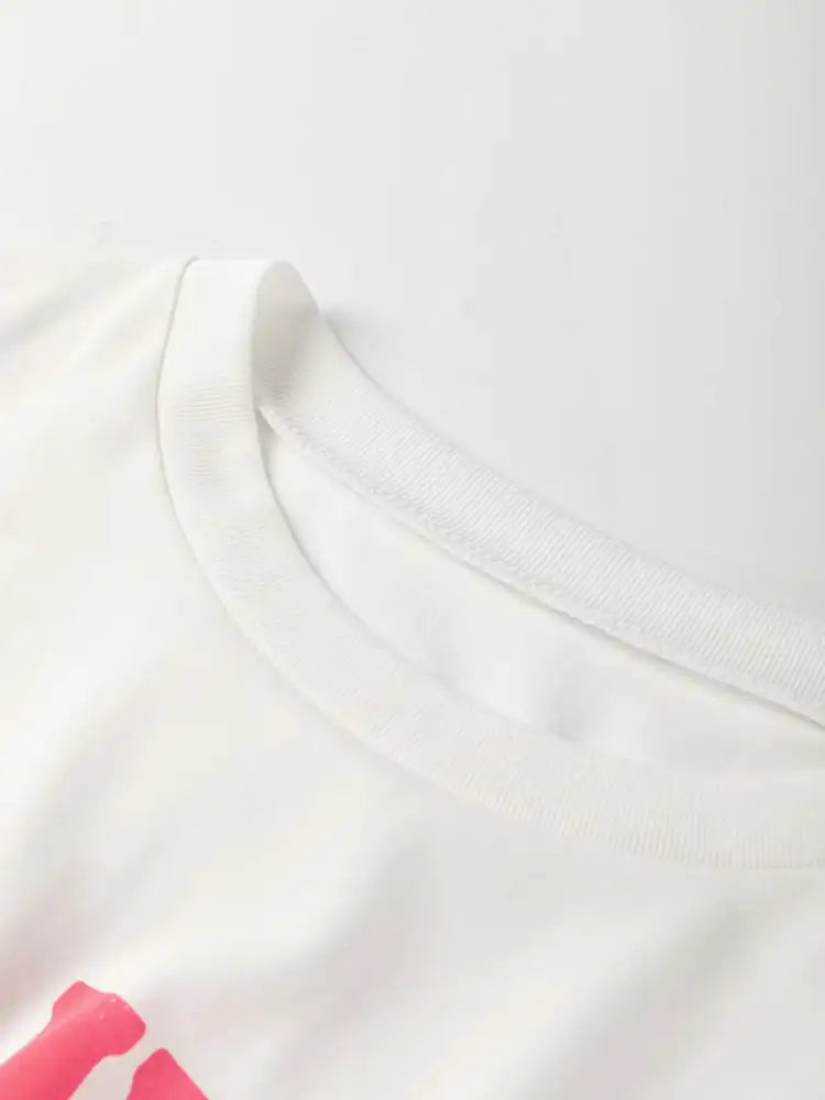 FLOWER MARKET Graphic Round Neck T Shirt