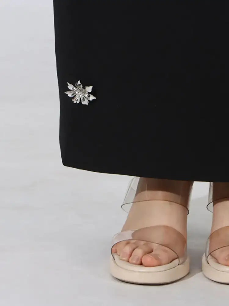 Flower Sleeveless Vest and Skirt Set