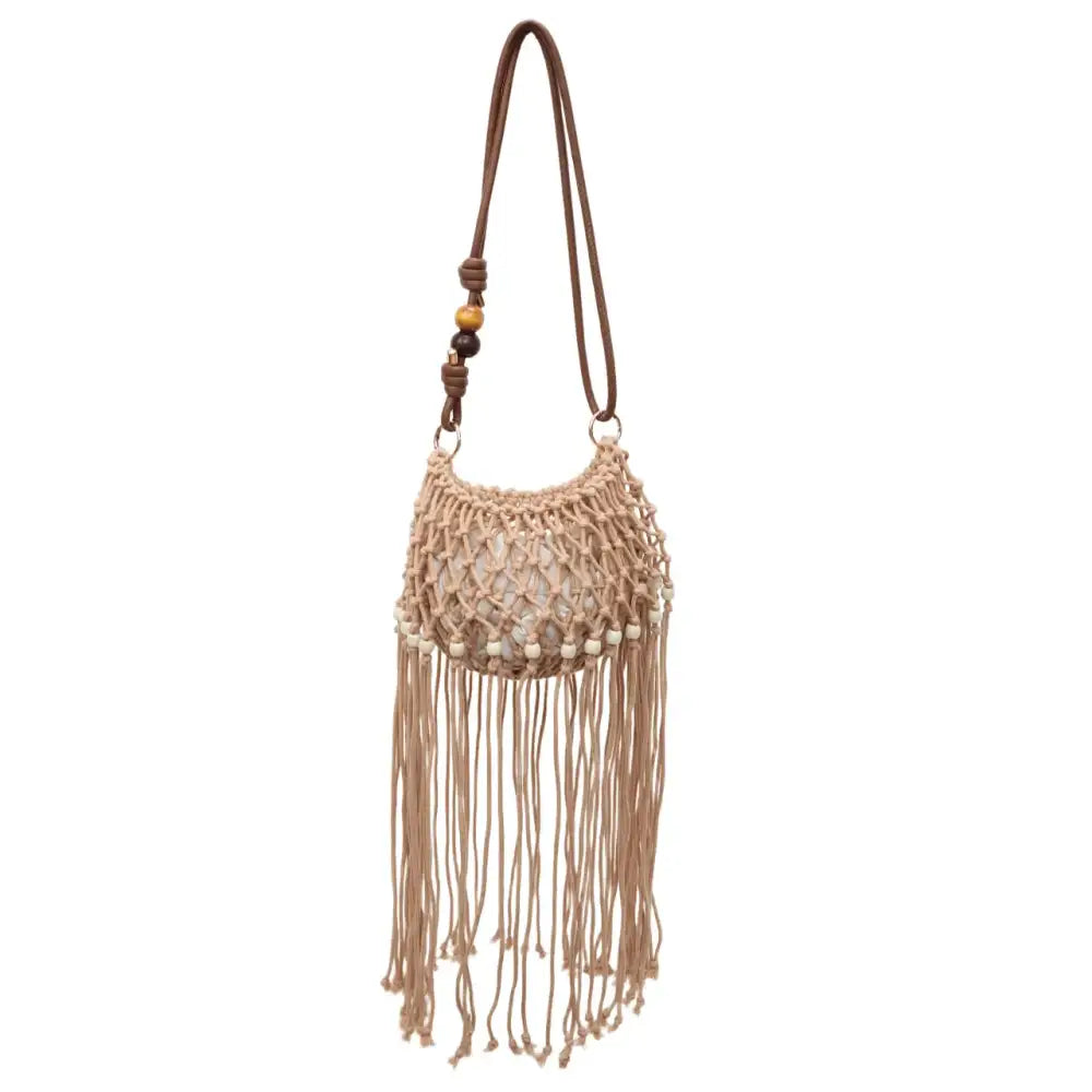 Fringe Net Shoulder Bag