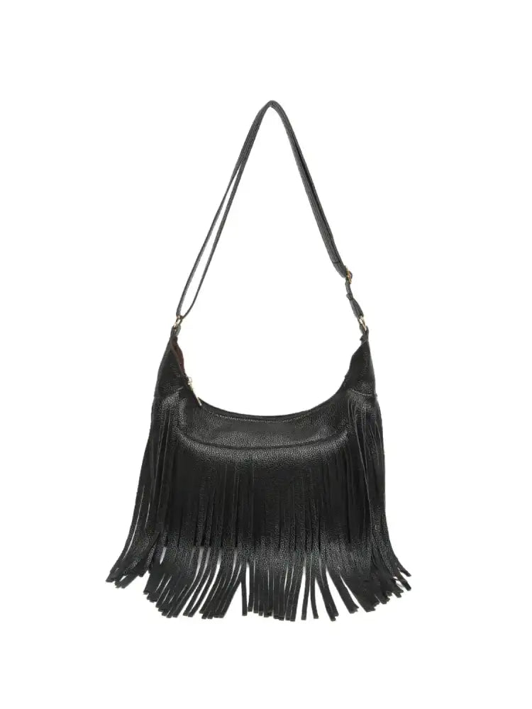Fringe PU Leather Shoulder Bag