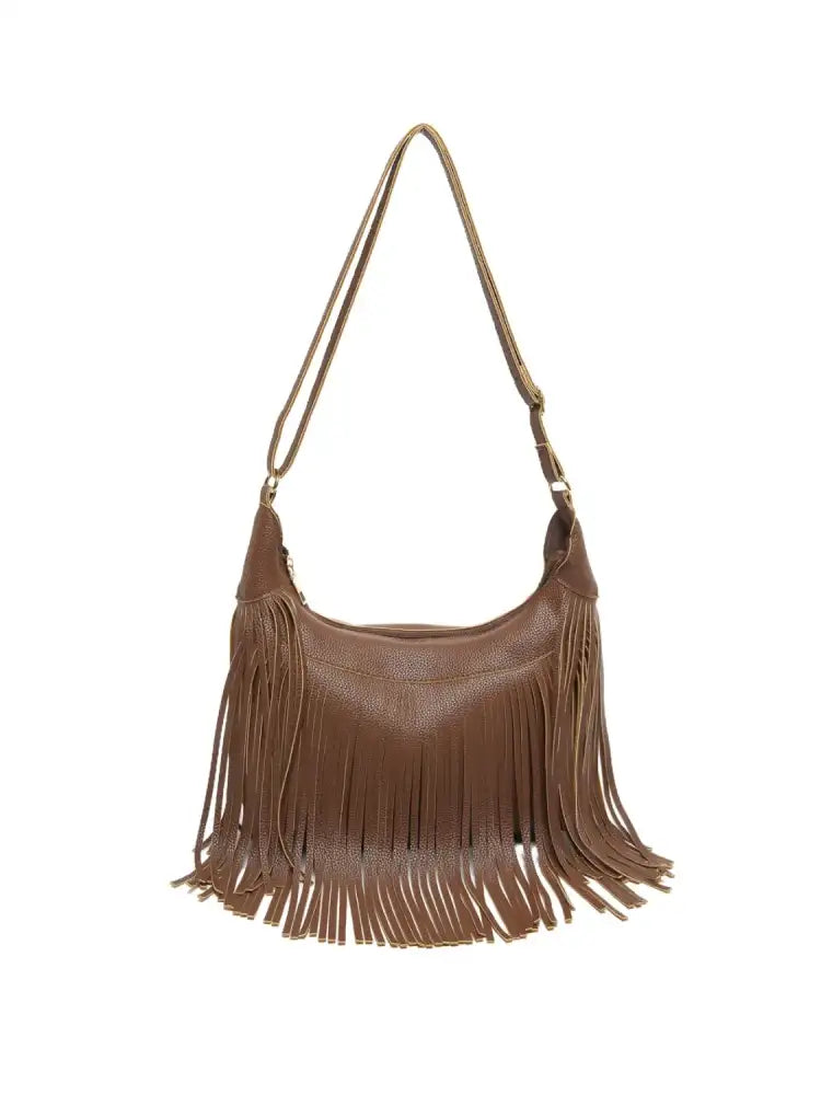 Fringe PU Leather Shoulder Bag