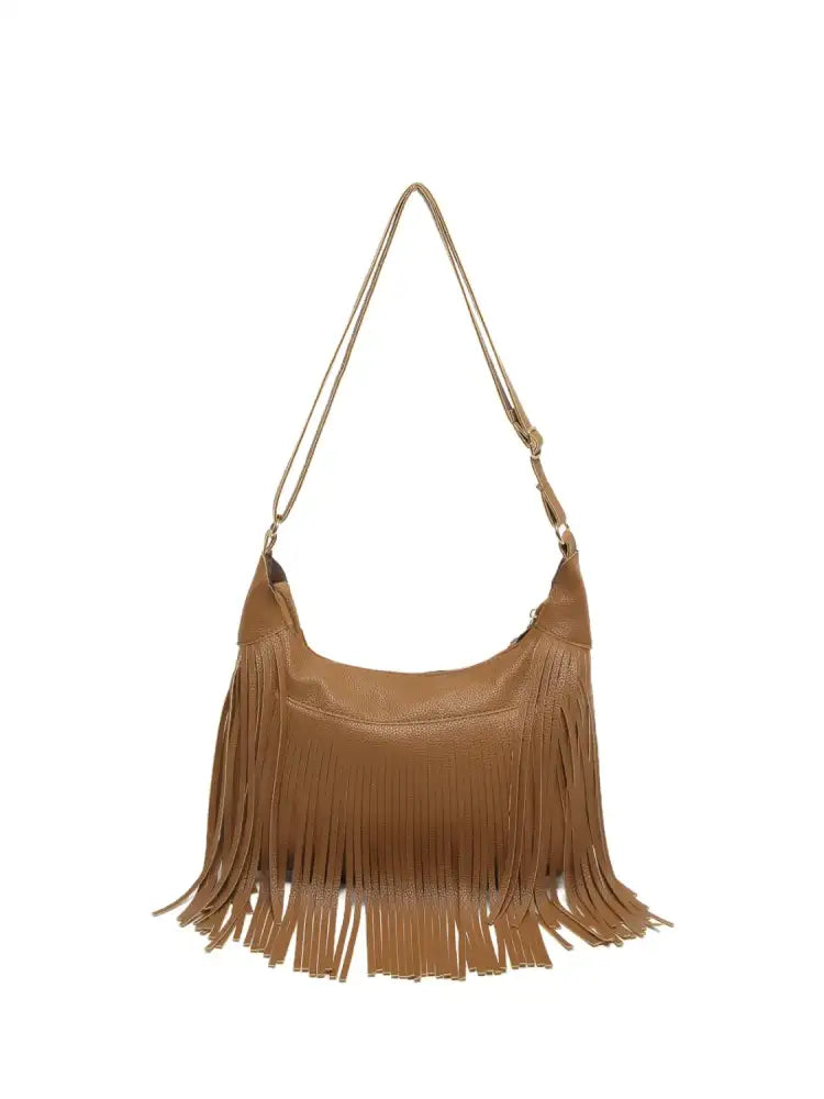 Fringe PU Leather Shoulder Bag