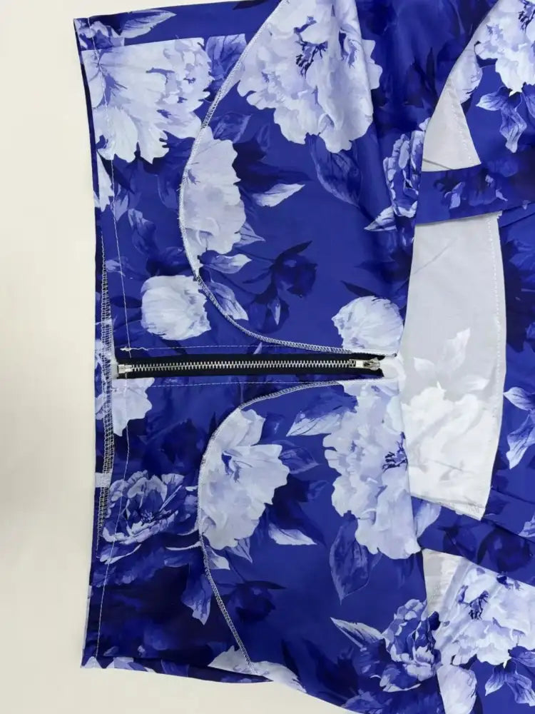 Full Size Floral Cami and Layered Skirt Set Plus