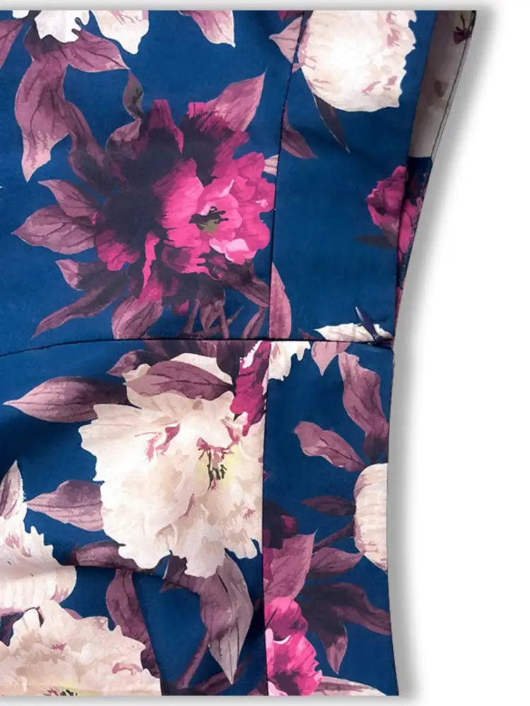 Full Size Floral Cami and Layered Skirt Set Plus