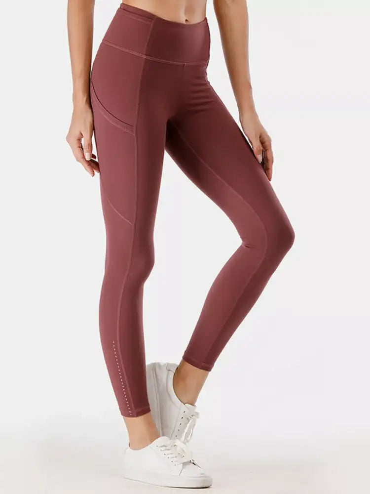 Full Size High-Waisted Active Leggings with Pockets Plus