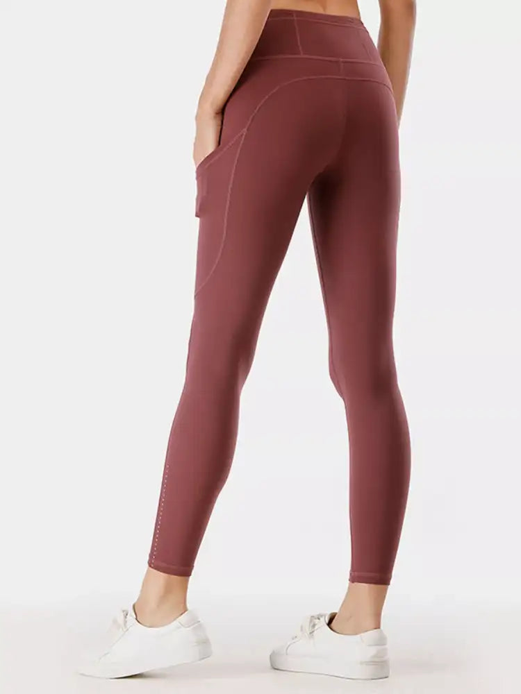 Full Size High-Waisted Active Leggings with Pockets Plus