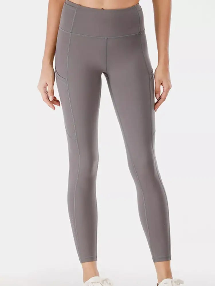 Full Size High-Waisted Active Leggings with Pockets Plus