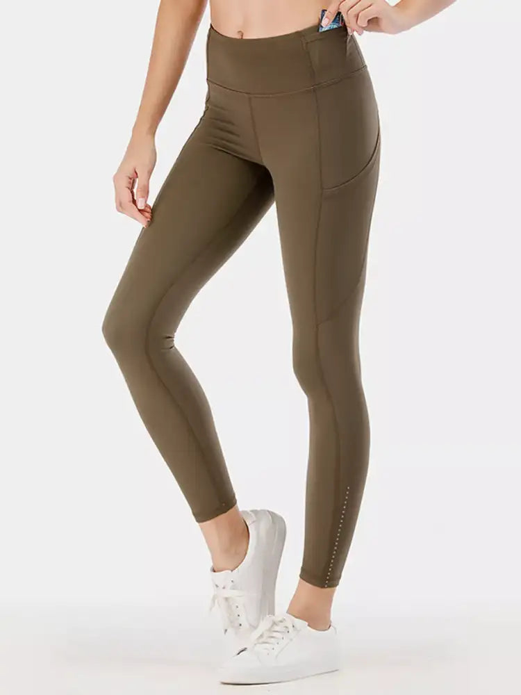 Full Size High-Waisted Active Leggings with Pockets Plus