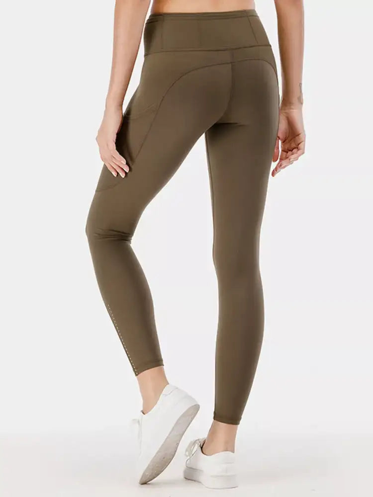 Full Size High-Waisted Active Leggings with Pockets Plus