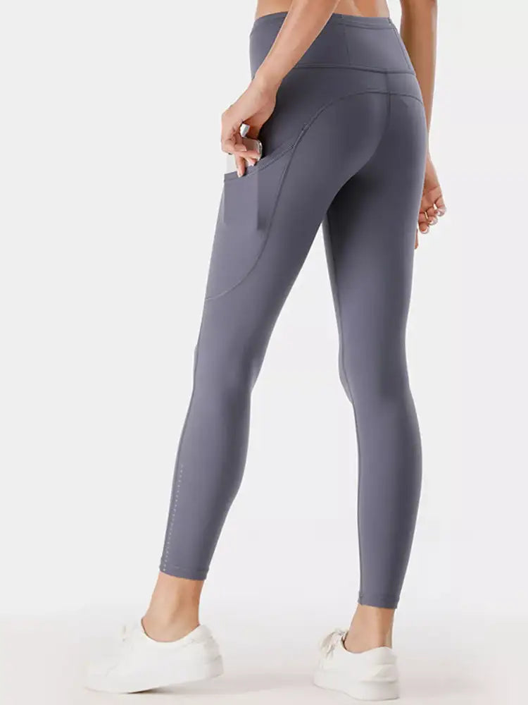 Full Size High-Waisted Active Leggings with Pockets Plus