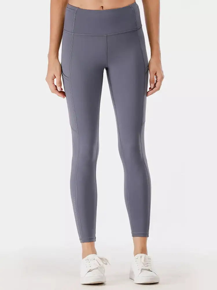 Full Size High-Waisted Active Leggings with Pockets Plus