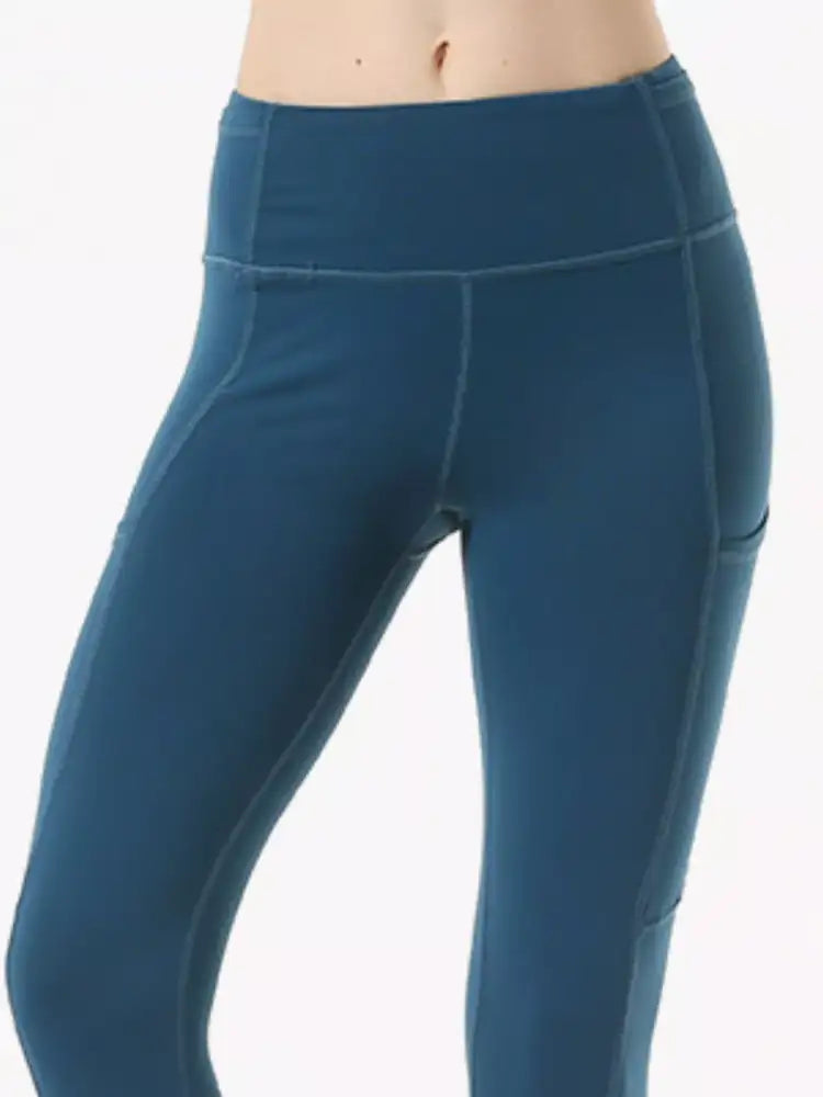 Full Size High-Waisted Active Leggings with Pockets Plus