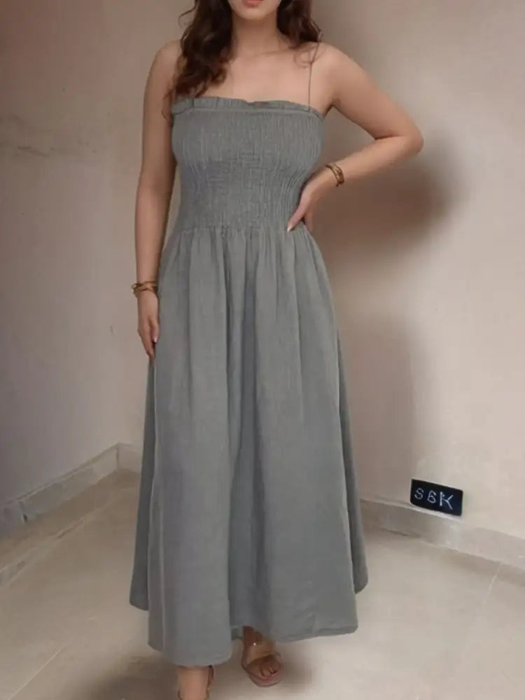 Full Size Smocked Cami Dress and Jacket Set Plus