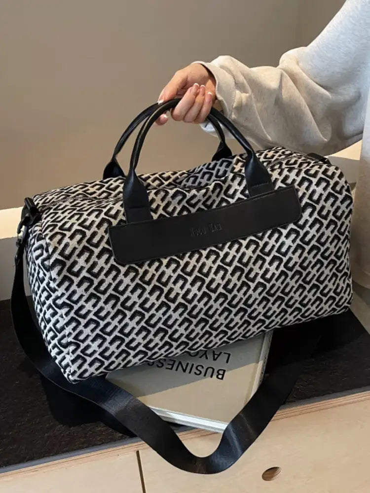 Geometric Pattern Travel Bag