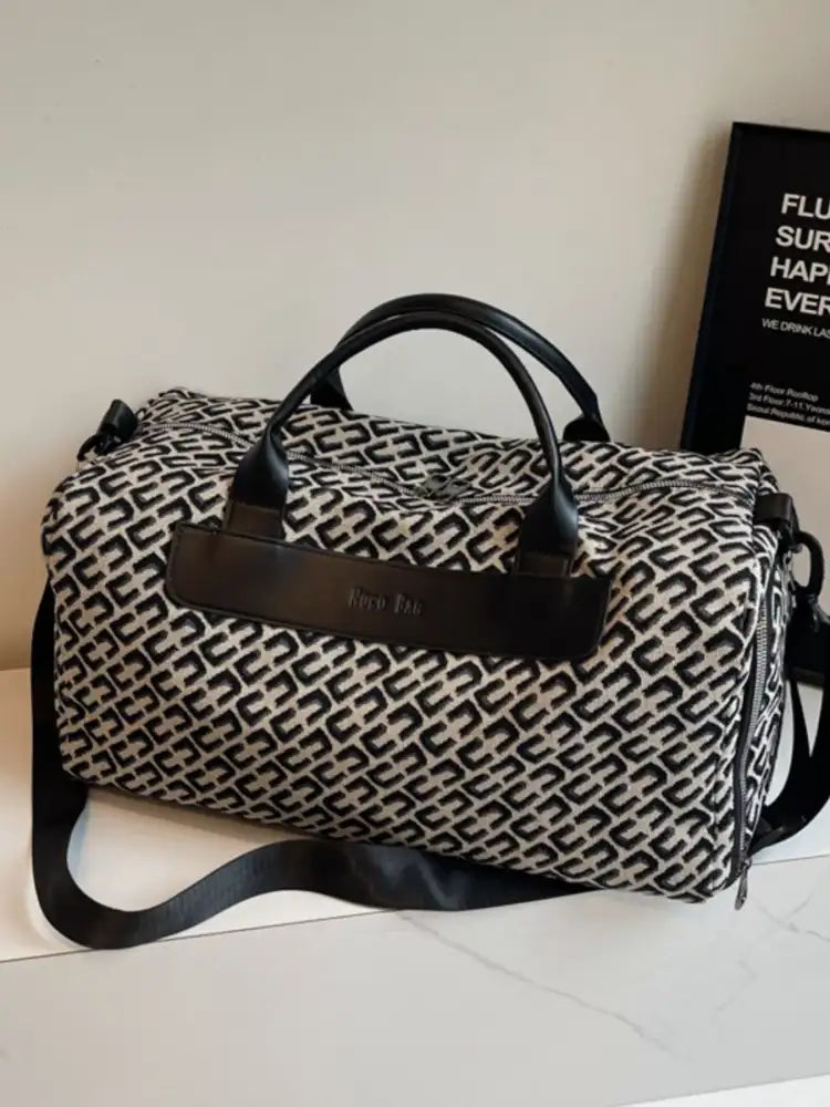 Geometric Pattern Travel Bag