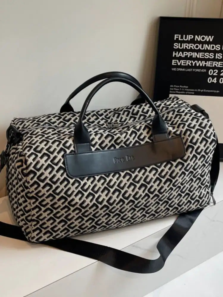 Geometric Pattern Travel Bag