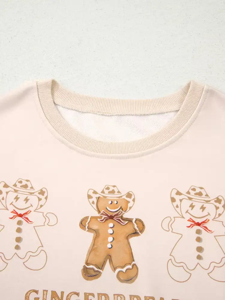 GINGERBREAD BAKERY Christmas Long Sleeve Top and Pants 2pcs Set