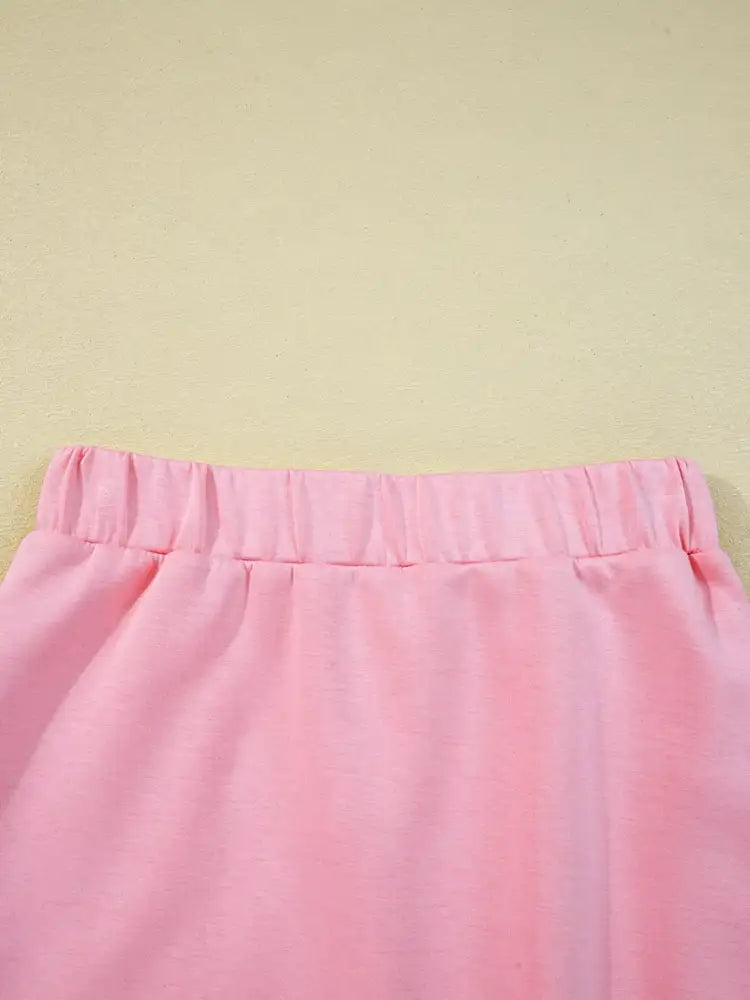 Half Zip Long Sleeve Top and Mini Skirt 2pcs Outfit