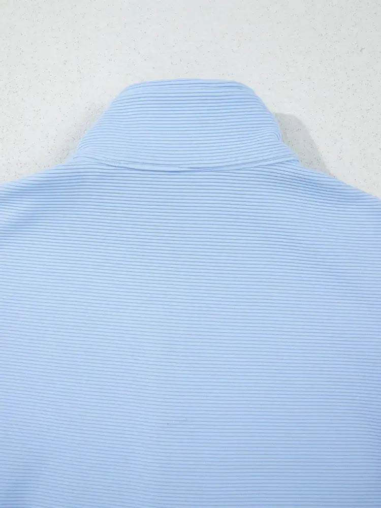 Half Zip Short Sleeve Polo and Shorts Set