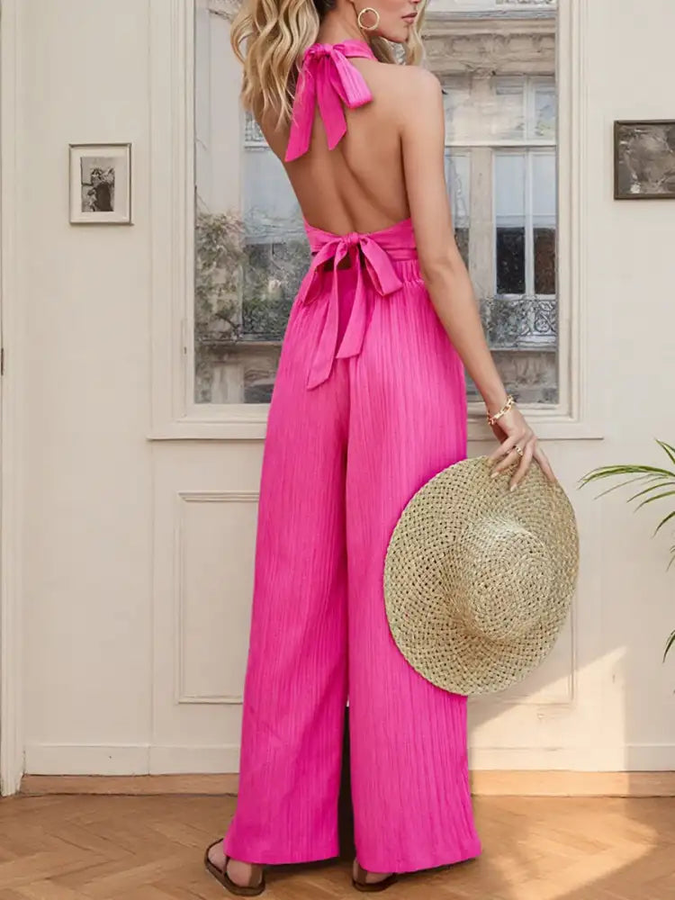 Halter Neck Cami and Pants Set