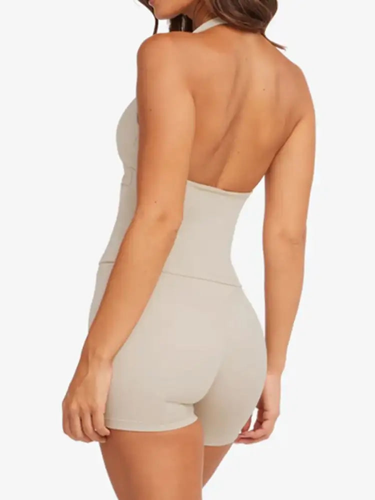 Halter Neck Cami and Shorts Active Set