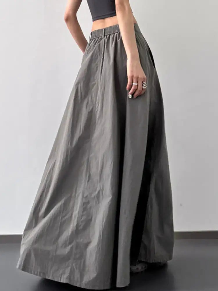 High Waist Slit Maxi Skirt