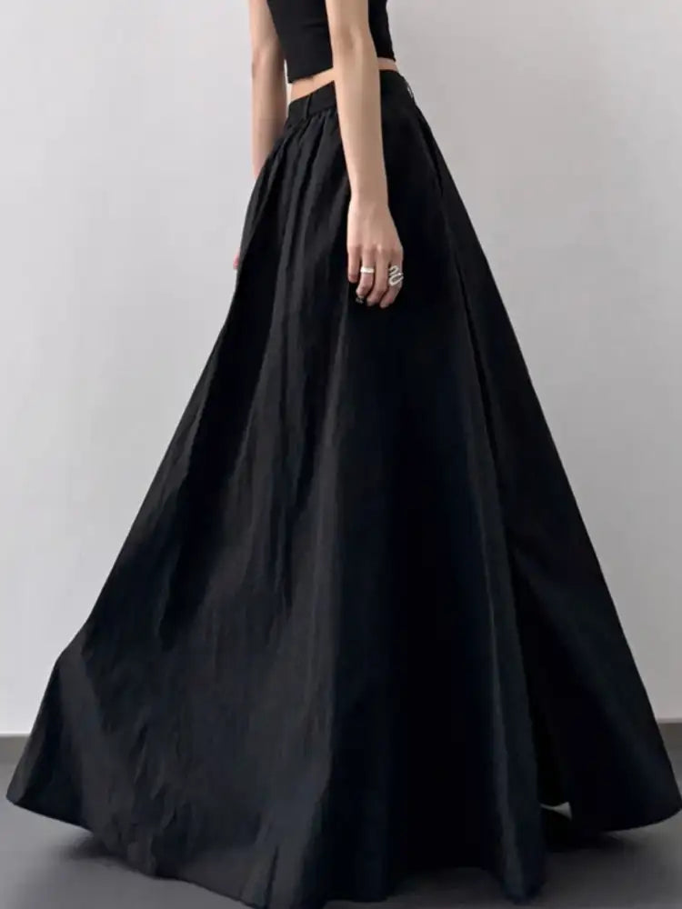 High Waist Slit Maxi Skirt