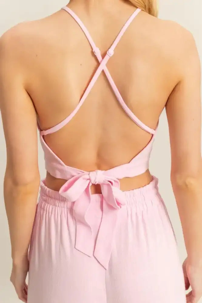 HYFVE Crop Top and Cargo Pants Set