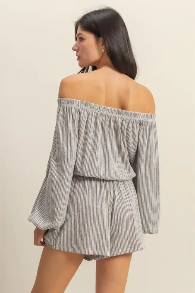 HYFVE Off Shoulder Top and Shorts Set
