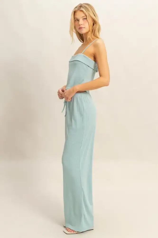 HYFVE Rib Knit Cami Top and Pants Set