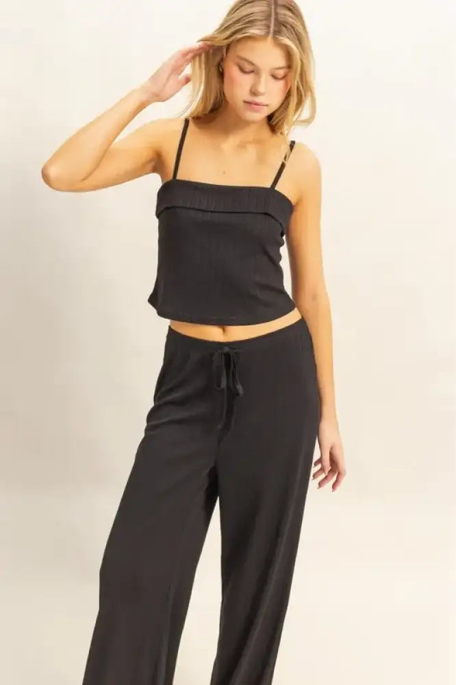 HYFVE Rib Knit Cami Top and Pants Set