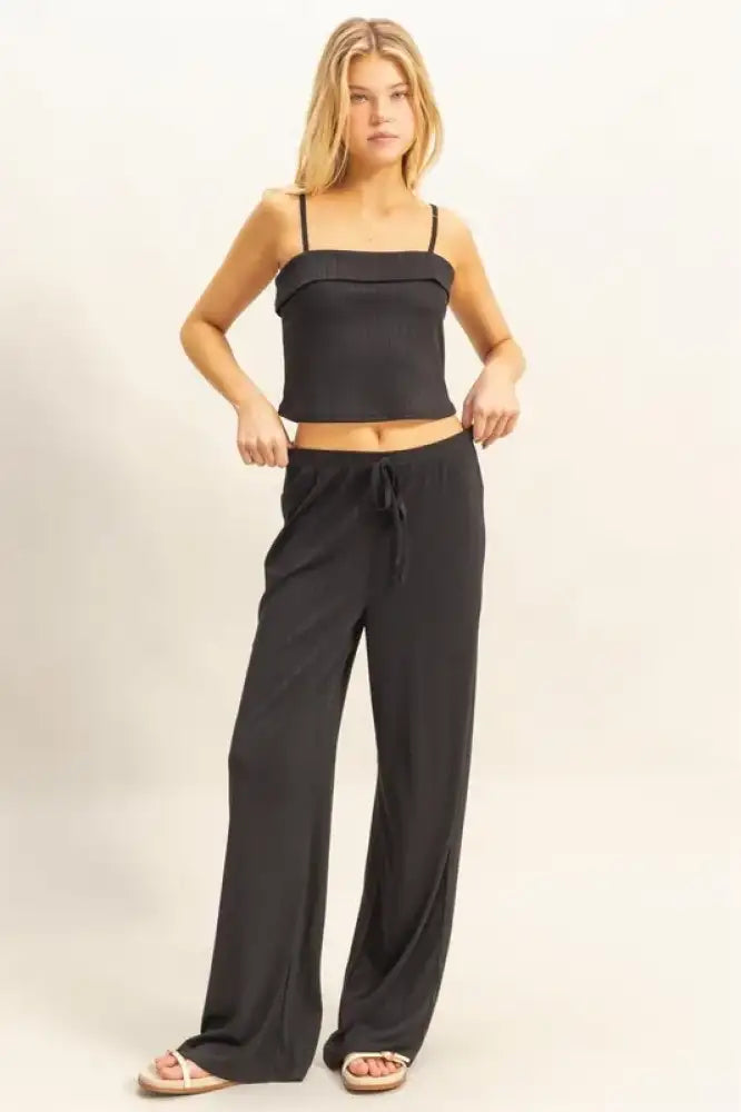 HYFVE Rib Knit Cami Top and Pants Set