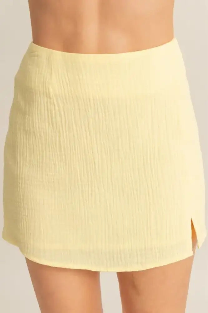 HYFVE Ruched Bra Top and Mini Skirt Set