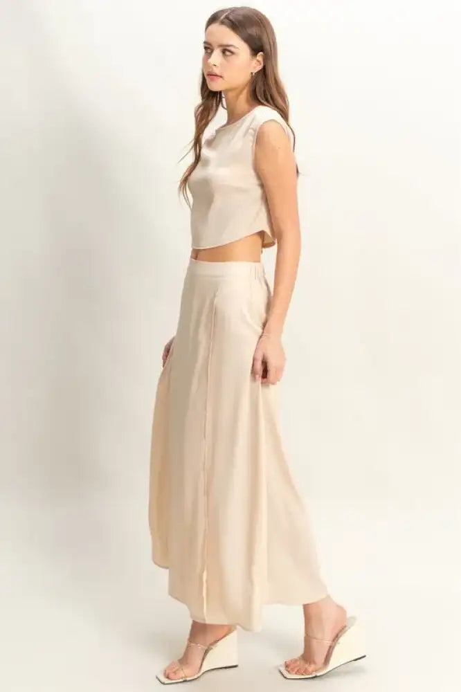 HYFVE Sleeveless Top and Maxi Skirt Set
