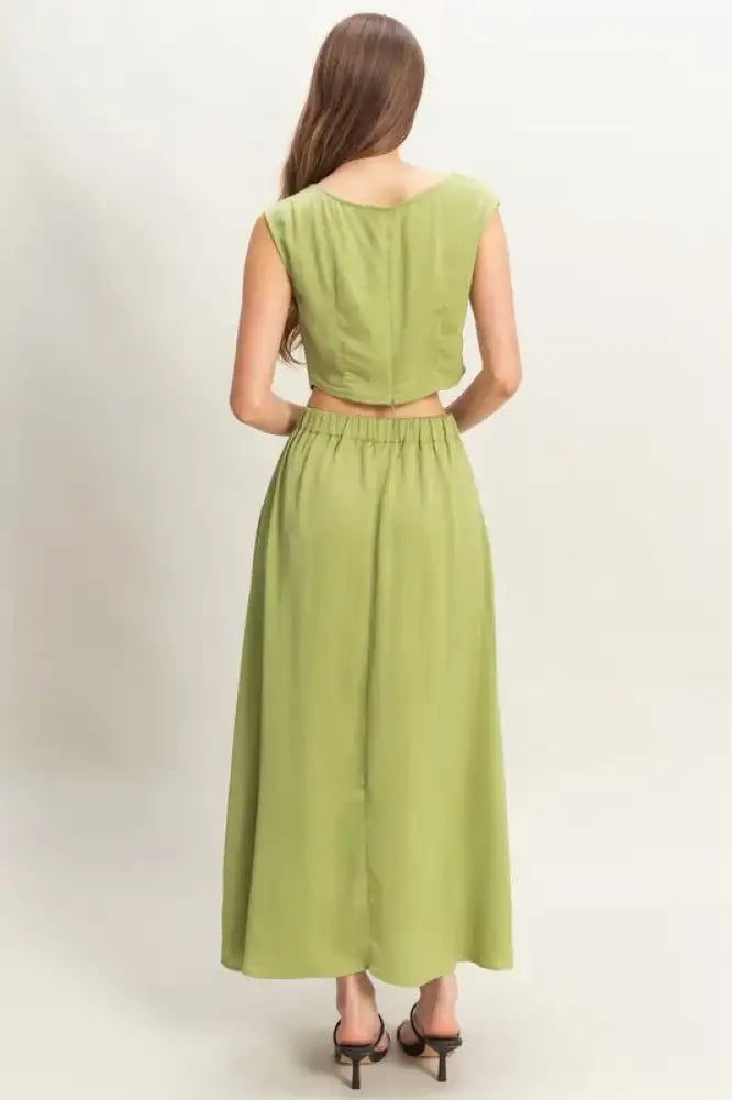 HYFVE Sleeveless Top and Maxi Skirt Set