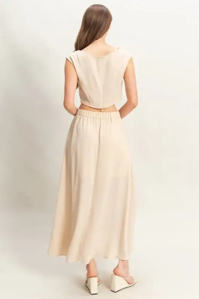 HYFVE Sleeveless Top and Maxi Skirt Set
