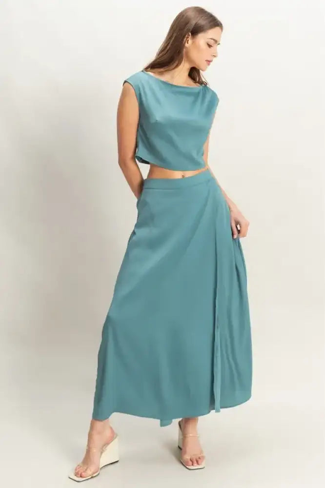 HYFVE Sleeveless Top and Maxi Skirt Set